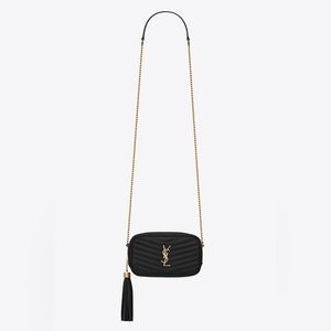LOU MINI BAG IN QUILTED GRAIN DE POUDRE EMBOSSED LEATHER